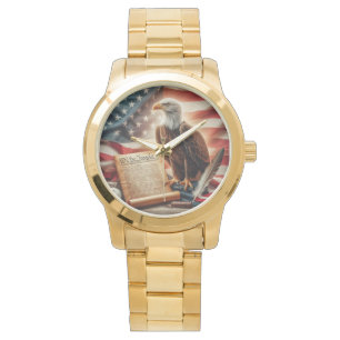 Montre Patriotisme américain de l'aigle chauve