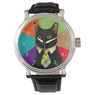 Montre Patron de chat en cravate