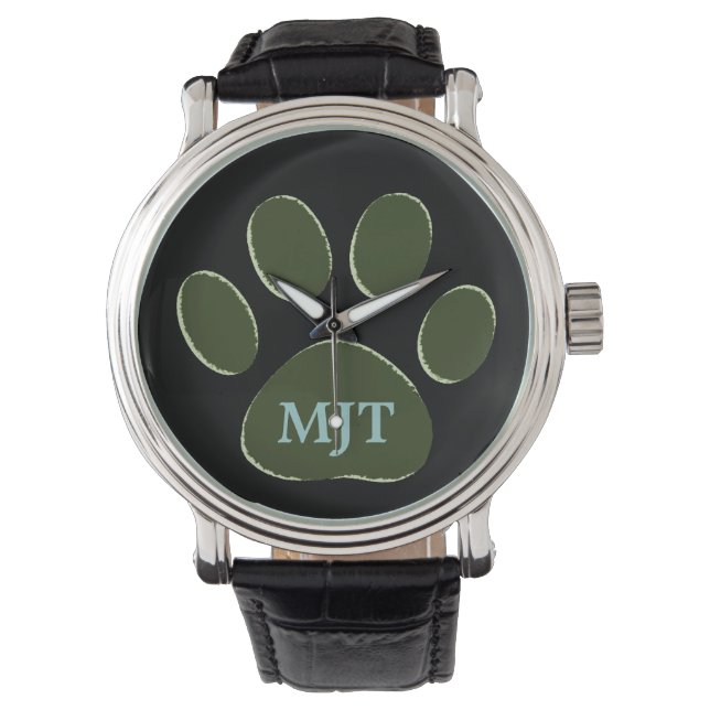 Montre patte chien personnalisée (devant)