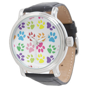 Montre Pattes Colorées, Pattes de Chien, Pattes de Chat