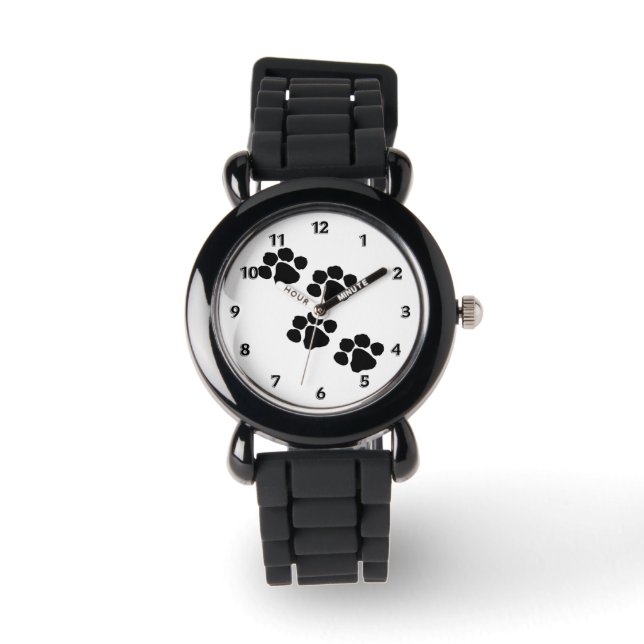 Montre Paw Prints pour les animaux (Recto)