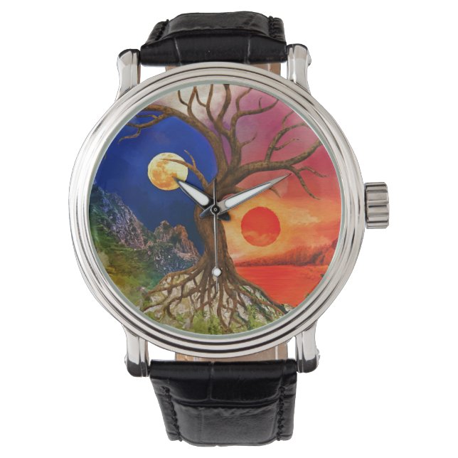Montre Paysage de Yin Yang Tree (devant)