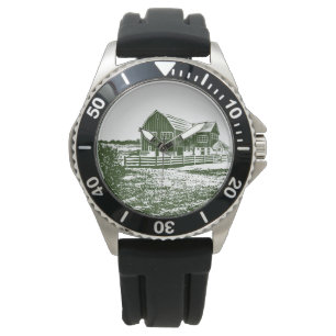 Montre Paysage rural maison de ferme de style coupe