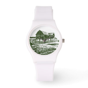 Montre Paysage rural maison de ferme de style coupe
