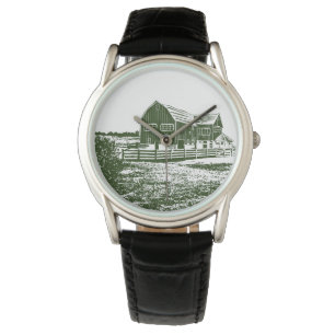 Montre Paysage rural maison de ferme de style coupe