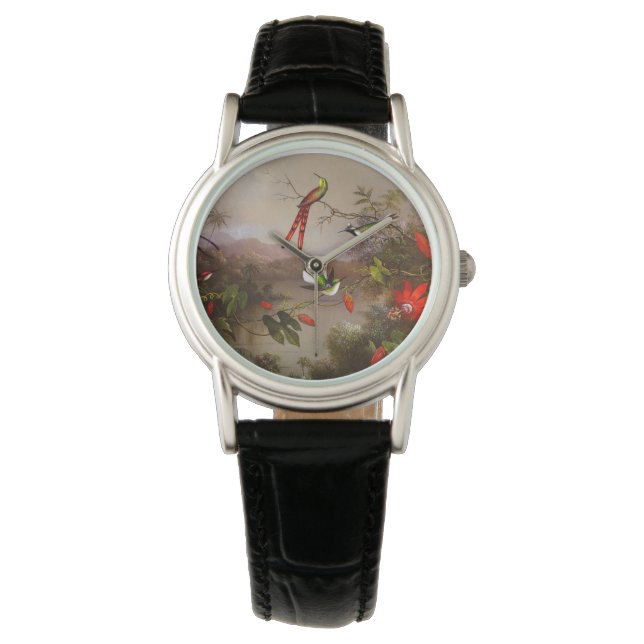 Montre Paysage tropical avec dix colibris (devant)