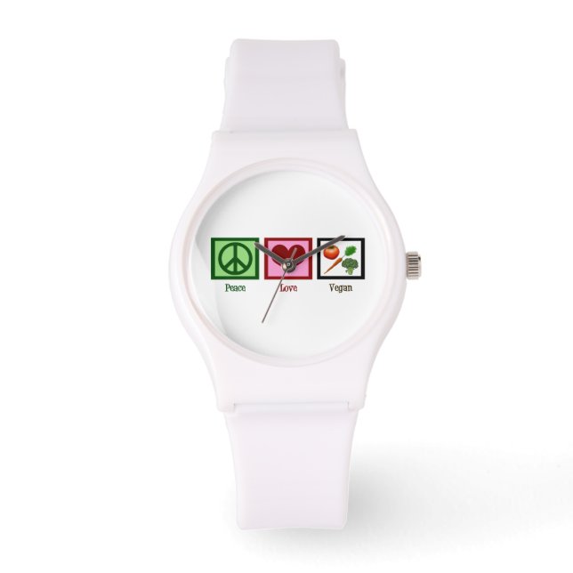 Montre Peace Love Vegan (Recto)