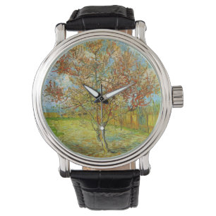 Montre Peach Tree rose en fleurs par Vincent van Gogh