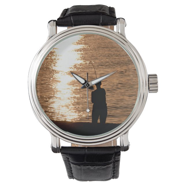 Montre Pêche au coucher du soleil (devant)