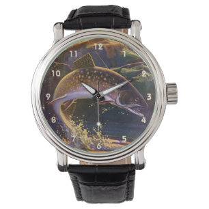 Montre Pêcheur de truite vintage, Pêche sportive