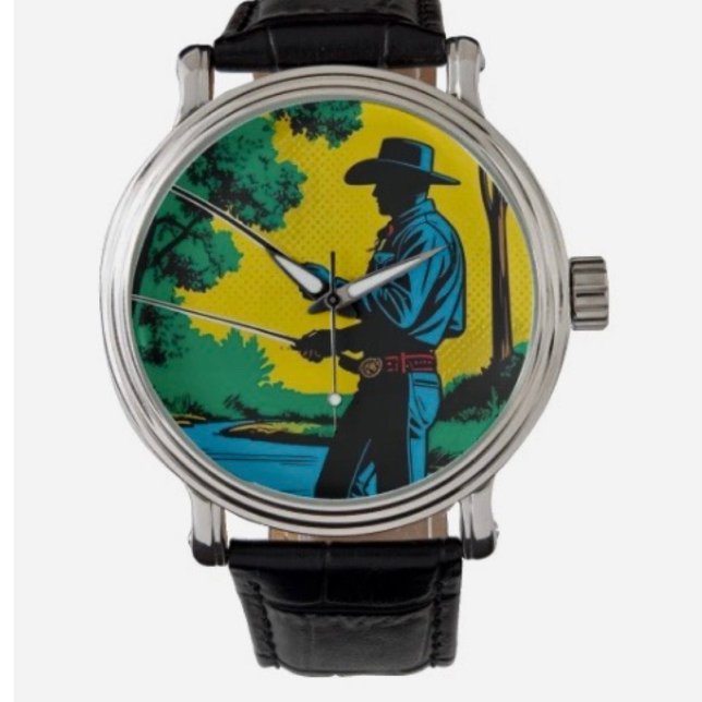 Montre Pêcheur sur Riverbank eWatch (Créateur téléchargé)
