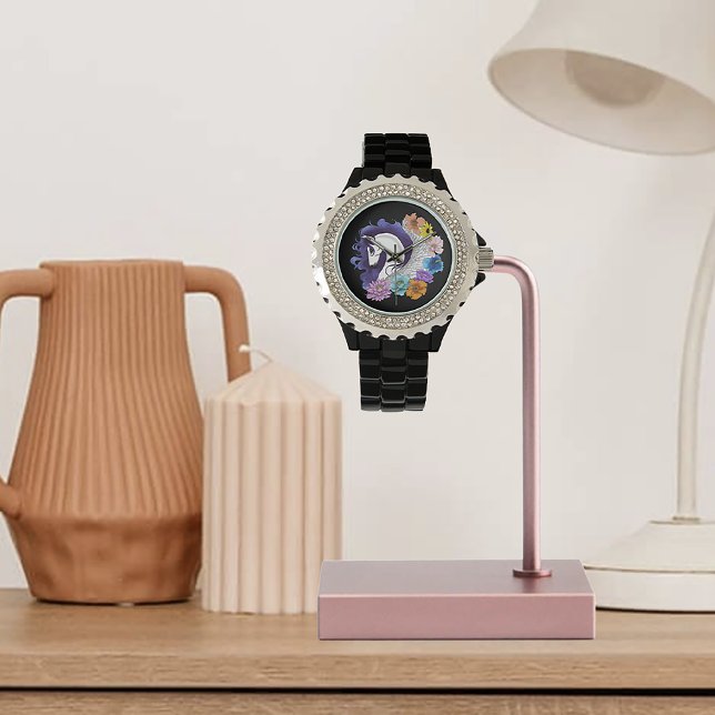 Montre Pegasus Fleur Noir (Créateur téléchargé)