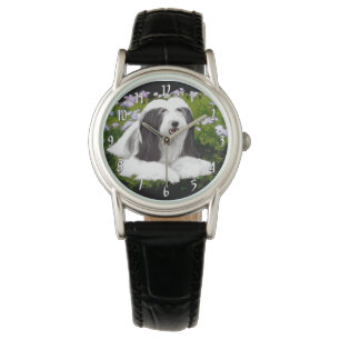 Montre Peinture à collie à poils - Joli art original de c