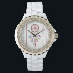 Montre Peinture à la main de perles Dreamcatcher<br><div class="desc">Cette chaudière,  perles et plumes peintes à la main,  artistique et cool,  est parfaite pour la femme branchée et élégante. Son imprimé bohème et hipster est parfait pour de nombreux cadeaux et occasions. Profitez de ce classique amérindien coloré et mignon pour votre prochain achat!</div>