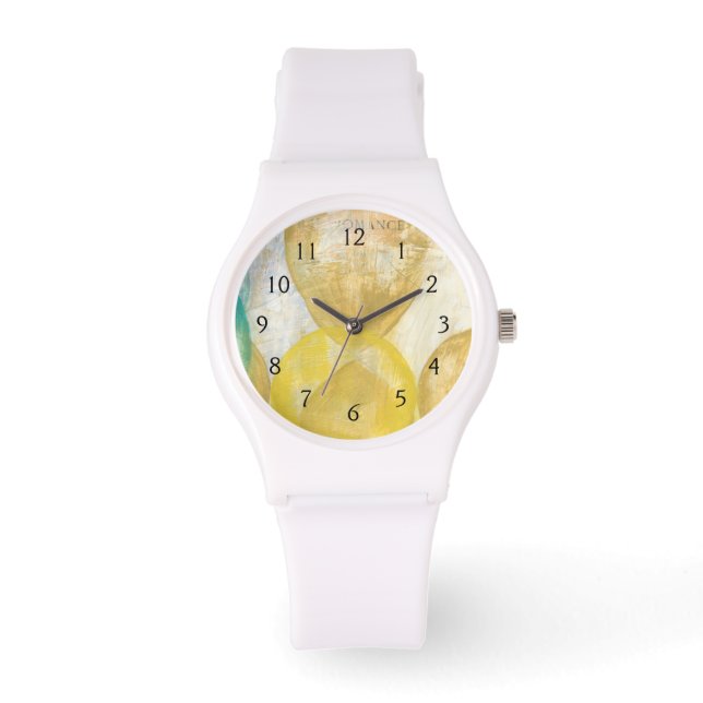 Montre Peinture Abstraite moderne sur papier journal (Recto)