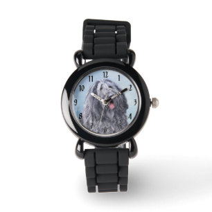 Montre Peinture Bergamasco Sheepdog - Chien original mign