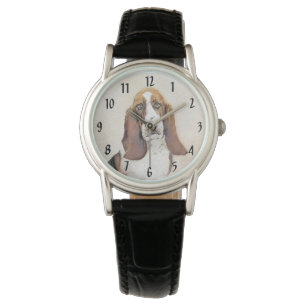 Montre Peinture de Basset Hound - Art original de chien m