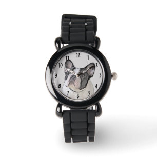Montre Peinture de Bouledogue Français (Bringé Pied) - Ar