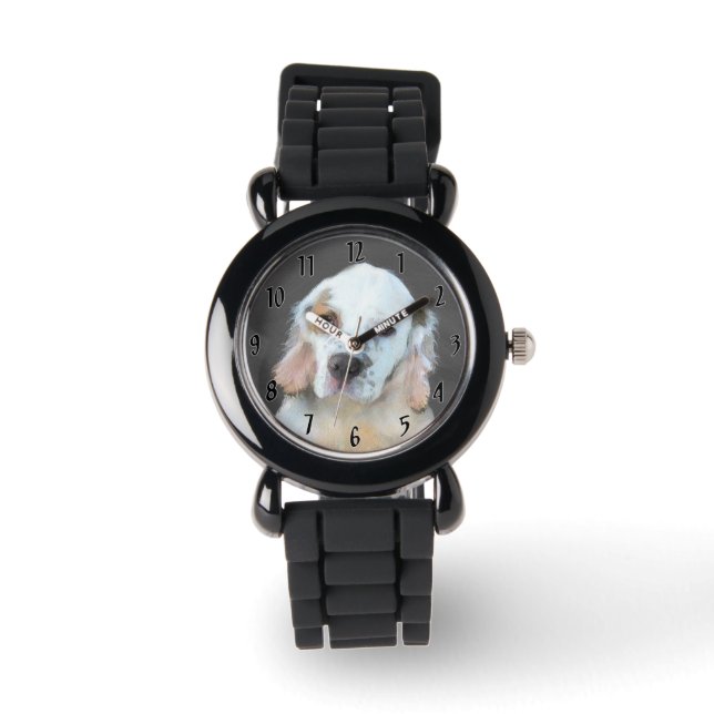 Montre Peinture de chiot en espagne - Chien d'origine (Recto)