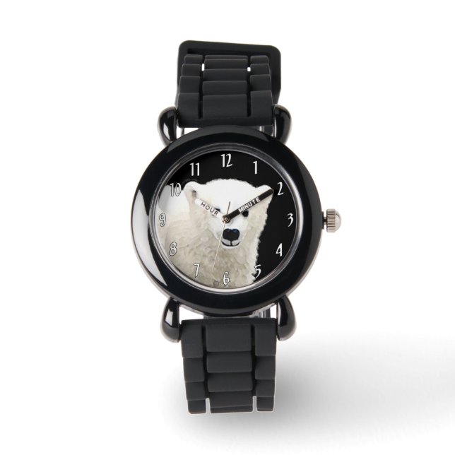 Montre Peinture de l'ours polaire - Oiginal Wildlife Art (Recto)