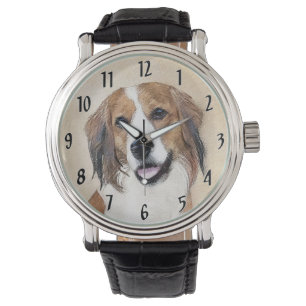 Montre Peinture de Nederlandse Kooikerhondje - Art Canin