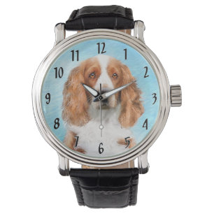 Montre Peinture d'espagnol Welsh Springer - Art original