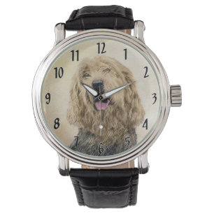Montre Peinture d'Otterhound - Joli art original de chien
