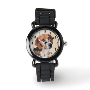 Montre Peinture Harrier - Joli art original chien