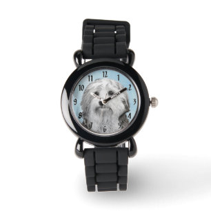 Montre Peinture Lowchen - Art de chien original mignon