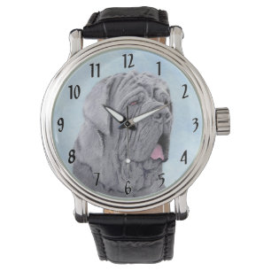 Montre Peinture Mastiff Neopolitan - Art Chien original