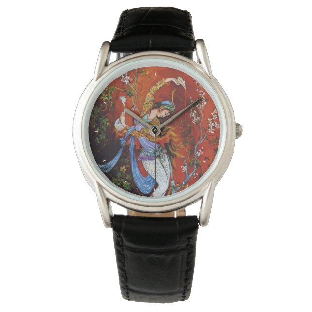 Montre Peinture miniature d'une nymphe persane (devant)