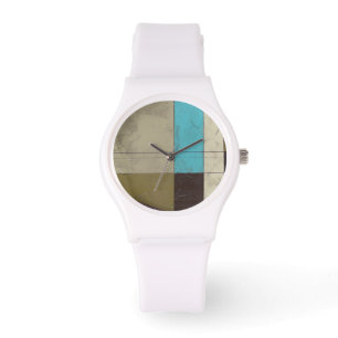 Montre Peinture minimaliste contemporaine avec couleur pr