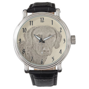 Montre Peinture originale de chien par Retriever de Chesa