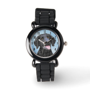 Montre Peinture Retriever recouverte de boue - Art Chien