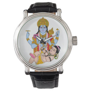 Montre Pendule Shiva & Vishnu – Décoration murale divine