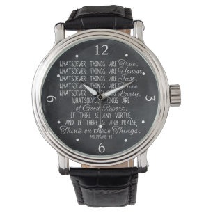 Montre Pensez sur l'écriture sainte chrétienne de bible