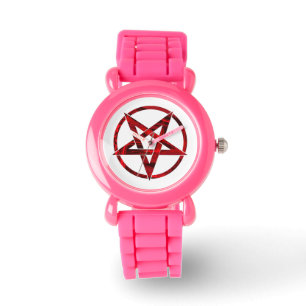 Montre Pentagramme du Diable Rouge
