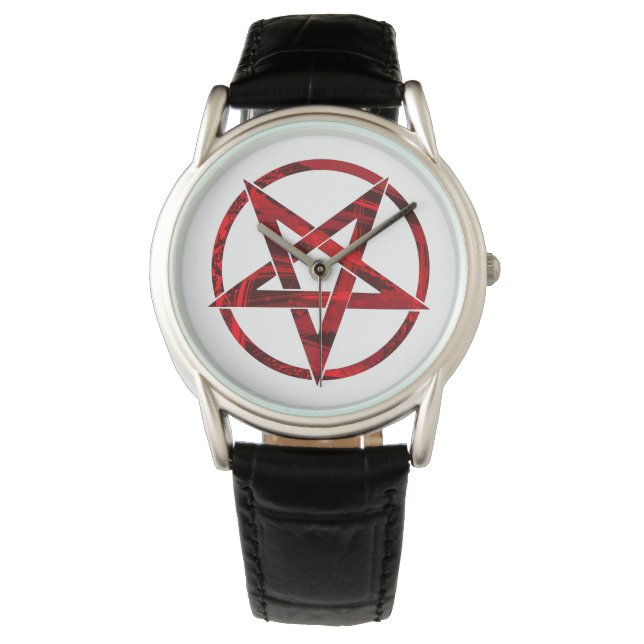 Montre Pentagramme du Diable Rouge (devant)
