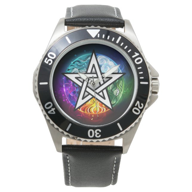 Montre pentagramme du Wiccan (devant)
