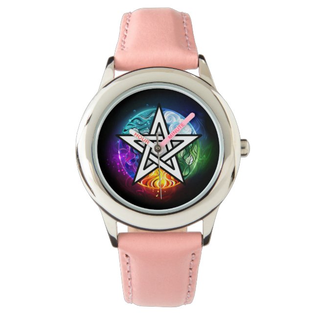 Montre pentagramme du Wiccan (devant)