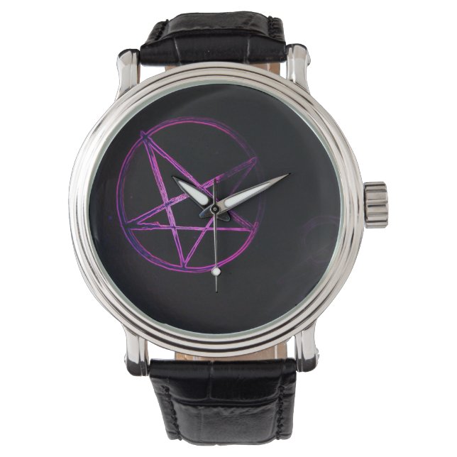 Montre pentagramme jaune (devant)