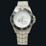 Montre Père De La Mariée Mariage Cadeau Monogramme Sport<br><div class="desc">Père De La Mariée Mariage Cadeau Monogramme Monographie Sporty Watch. Cliquez sur personnaliser ce modèle pour le customiser rapidement et facilement avec l'initiale monogramme, le nom et la date du mariage. Père de la mariée Mariage cadeau Monogramme Monographie sportive, fait partie de la collection de cadeaux parents dans ce magasin,...</div>