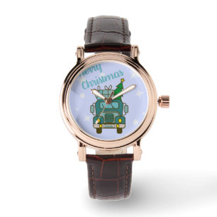 Montre Père Noël vue de devant Joyeux Noël