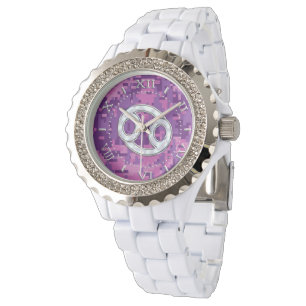 Montre Perle comme cancer Symbole Zodiaque sur Camo Dial