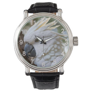 Montre Perroquet de Cockatoo blanc australien
