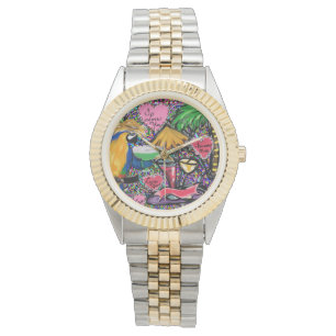 Montre Perroquet de fête de la Saint-Valentin