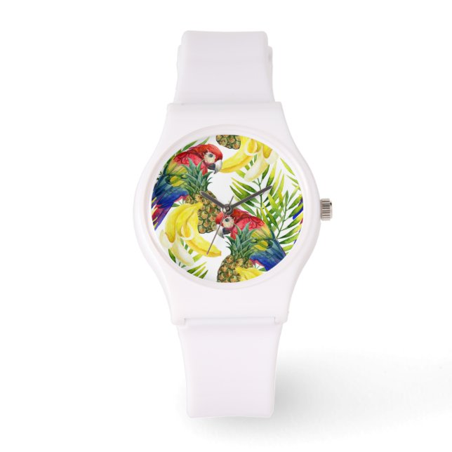Montre Perroquets Et Fruits Tropicaux (Recto)