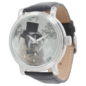 Montre Personalisé drôle de personnage de mouton (Incliné)