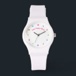 Montre Personnalisable - Choisissez vos polices / Ajouter<br><div class="desc">Horloge personnalisable unique - Choisissez / ajoutez vos couleurs préférées d'arrière - plan et de numéro ! Choisissez / ajoutez votre texte / polices / nom / date / image / image / logo ...  ou sinon :) ( Edition > Sélectionner tout > Choisir vos polices préférées )</div>