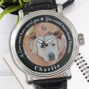 Montre Personnalisé Animal Memorial Animaux de compagnie 